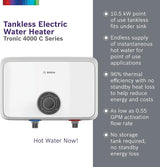 Tronic 4000 C Electric Tankless Water Heater