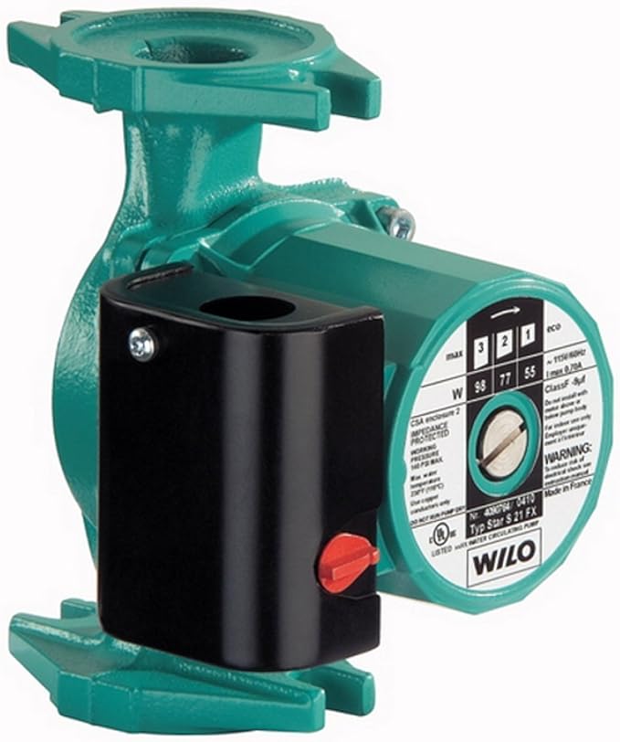 Wilo 4105032 Star S 21F Three Speed Wet Rotor Hydronic Circulating Pump, 115-Volt